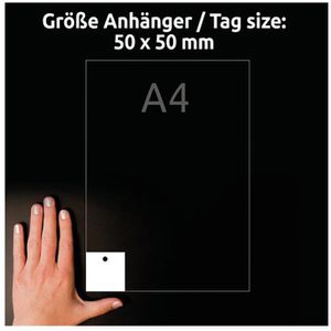 Produktbild für Hängeetiketten Zweckform T2003-10, 50 x 50 mm