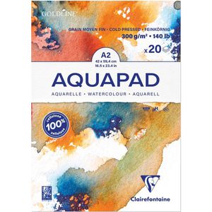 Aquarellpapier Clairefontaine Aquapad Block, A2