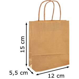 Produktbild für Papiertüten Folia 21210, braun
