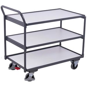 Tischwagen VARIOfit sw-500.657, ESD, Metall & Holz