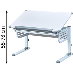 Kinderschreibtisch Inter-Link Skalare, aus Holz / Metall, weiß