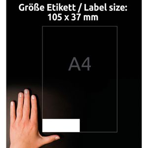 Produktbild für Universaletiketten Zweckform 3484, weiß