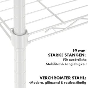Produktbild für Schwerlastregal Karat Rocky, 5 Gitterböden