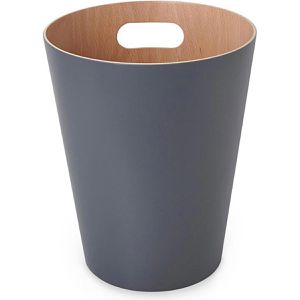 Produktbild für Papierkorb Umbra Woodrow Can, 082780-618, grau