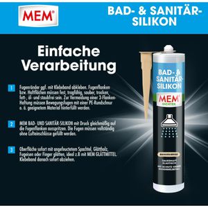 Produktbild für Silikon MEM Bad- &amp; Sanitär, bahamabeige