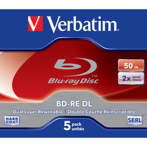 Produktbild für Blu-ray-Rohlinge Verbatim 43760, wiederbeschreibbar, BD-RE