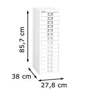 Produktbild für Schubladenschrank Bisley MultiDrawer, aus Metall