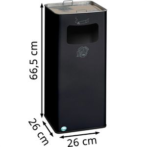 Produktbild für Aschenbecher VAR B25R, 3072, anthrazit, für Outdoor
