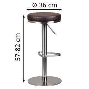 Produktbild für Barhocker Wohnling WL1.612, drehbar