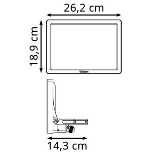 Produktbild für LED-Außenstrahler Theben theLeda B100 dual WH, IP65 wasserfest