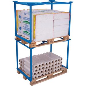 Produktbild für Palettenaufsatz VARIOfit Typ 65, pa-080.008, blau, Stahl