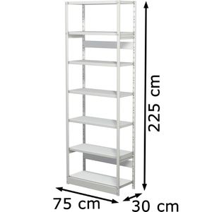 Produktbild für Aktenregal Kerkmann Progress 500, 50950111, aus Metall