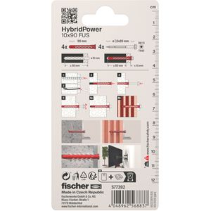 Produktbild für Schrauben-Dübel-Set Fischer 577392, HybridPower