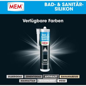 Produktbild für Silikon MEM Bad- &amp; Sanitär, weiß