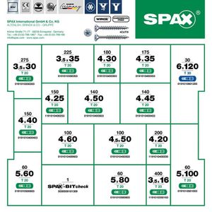 Spax Schraubenset L-BOXX T-Star plus 5000009161019, 16 verschiedene Größen,  2452-teilig – Böttcher AG