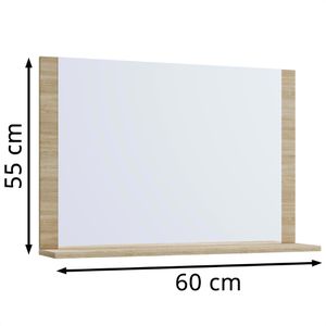 Produktbild für Wandspiegel VCM Lendas 915167, rechteckig