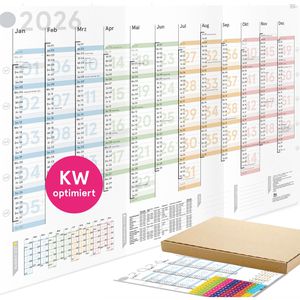 Produktbild für Plakatkalender weekview Colour, Jahr 2026