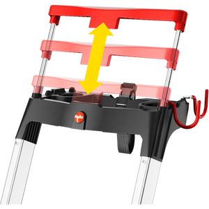 Produktbild für Stehleiter Hailo TopLine L100, 8050-307, mit Plattform