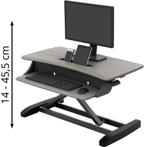 Schreibtischaufsatz Ergotron WorkFit-Z Mini, grau