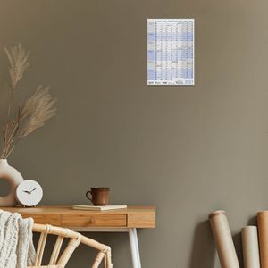 Produktbild für Tafelkalender Korsch 259627, blau, im Hochformat