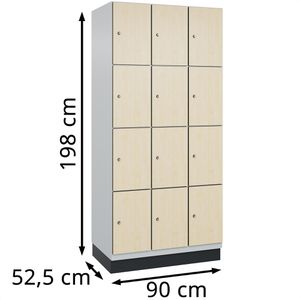 Produktbild für Schließfachschrank CP-Möbel Cambio, ahorn
