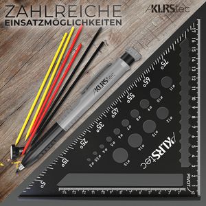 Produktbild für Winkeldreieck KLRStec 5224399, aus Aluminium, Set