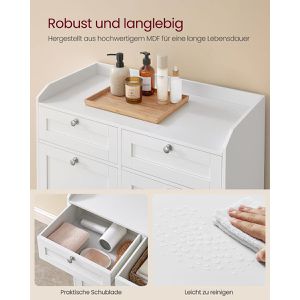 Produktbild für Badschrank Vasagle BBC751W01, weiß