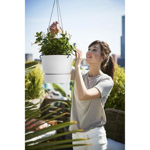 Produktbild für Blumenampel elho Greenville weiß