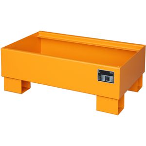 Auffangwanne BAUER AW 60-1, orange, aus Stahl