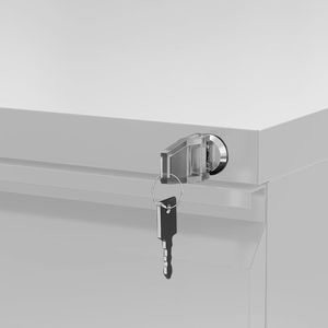Produktbild für Rollcontainer FlexiSpot RC3W, aus Metall, weiß