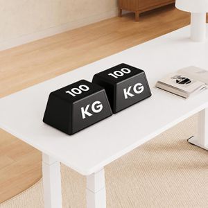 Produktbild für Schreibtisch FlexiSpot E7W Plus, weiß / weiß