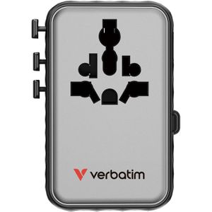 Produktbild für Reiseadapter Verbatim Charge n Travel, GaN III, 100W