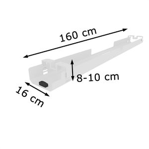 Produktbild für Kabelwanne fm-Büromöbel Move 2.0, weiß