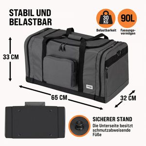 Produktbild für Reisetasche Monzana 104054, schwarz, 70 cm