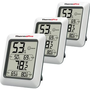 Produktbild für Thermo-Hygrometer ThermoPro TP-50-3, LC-Display, digital, Set