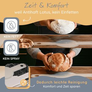Produktbild für Backmatte Backefix Brotschlinge oval&amp;rund, Silikon-Glas-Gewebe