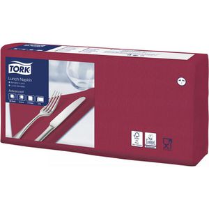 Produktbild für Servietten Tork Lunch Advanced 477213, bordeauxrot