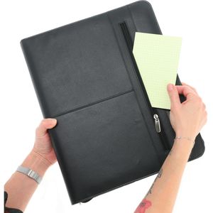 Produktbild für Schreibmappe Alassio 30013, Milano, schwarz, Echt Leder