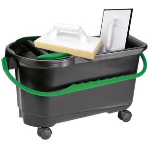 Produktbild für Fliesenwaschset Berg PREMIUM, Eimer mit Rädern, 24 Liter