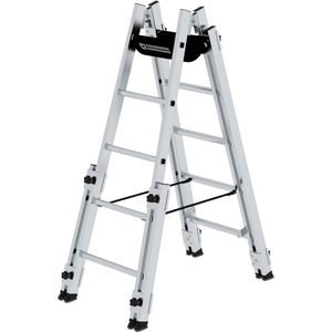 Produktbild für Stehleiter MUNK 33510, nivello-Leiterfüße, beidseitig begehbar