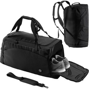 Sporttasche bemaxx Sports Bag, schwarz, mit Rucksackfunktion