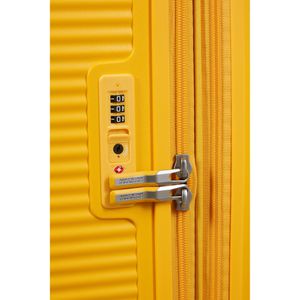Produktbild für Koffer AmericanTourister Soundbox Spinner exp. gelb