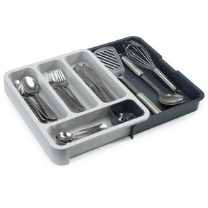 Produktbild für Besteckkasten JosephJoseph Drawer Store, grau, aus Kunststoff