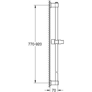 Produktbild für Duschstange GROHE Vitalio Universal 26961001, verchromt