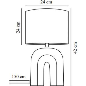 Produktbild für Tischlampe Nordlux Haze, mit E27-Fassung