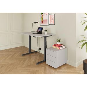 Produktbild für Schreibtisch Böttcher-AG Base Lite, lichtgrau / graphit