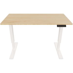 Produktbild für Schreibtisch Bisley E-StarterTech, eiche / weiß