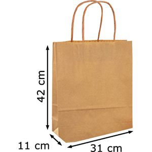 Produktbild für Papiertüten Folia 23110, braun