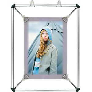 Poster-Spannrahmen Update-Displays mit Krokodilklemmen