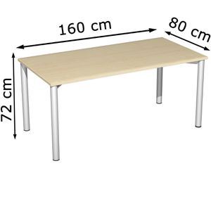 Produktbild für Besprechungstisch Geramöbel S-710125-AS, rechteckig